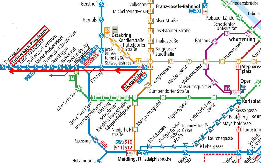 Mit Zug oder Schnellbahn von Wien zur Bangkok Station